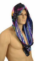 Galaxy & Moonstone Reversible Infinity Festival Hood - Coquetry Clothing