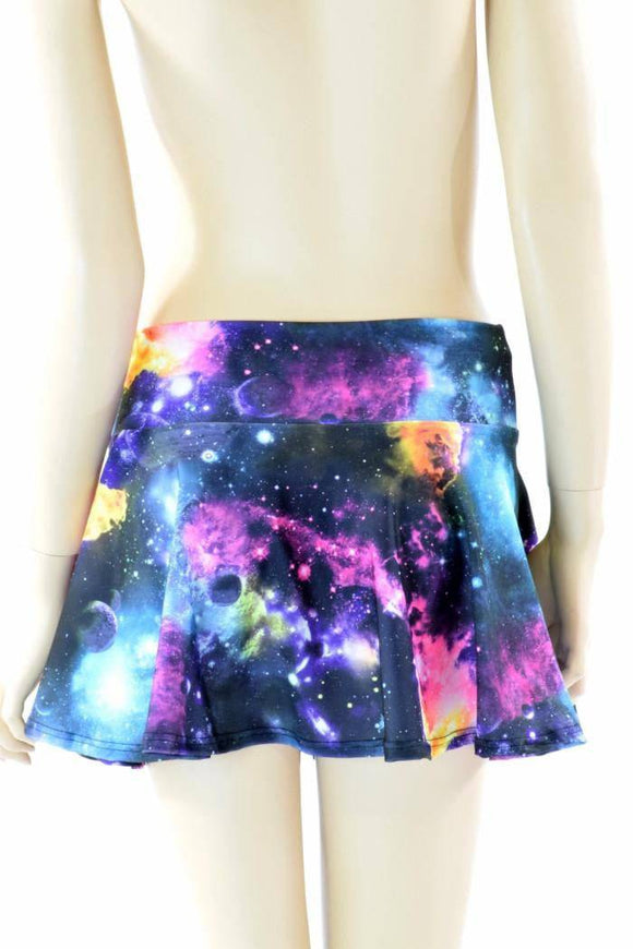 Galaxy Print Mini Skirt - Coquetry Clothing