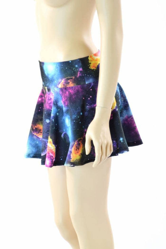 Galaxy Print Mini Skirt - Coquetry Clothing