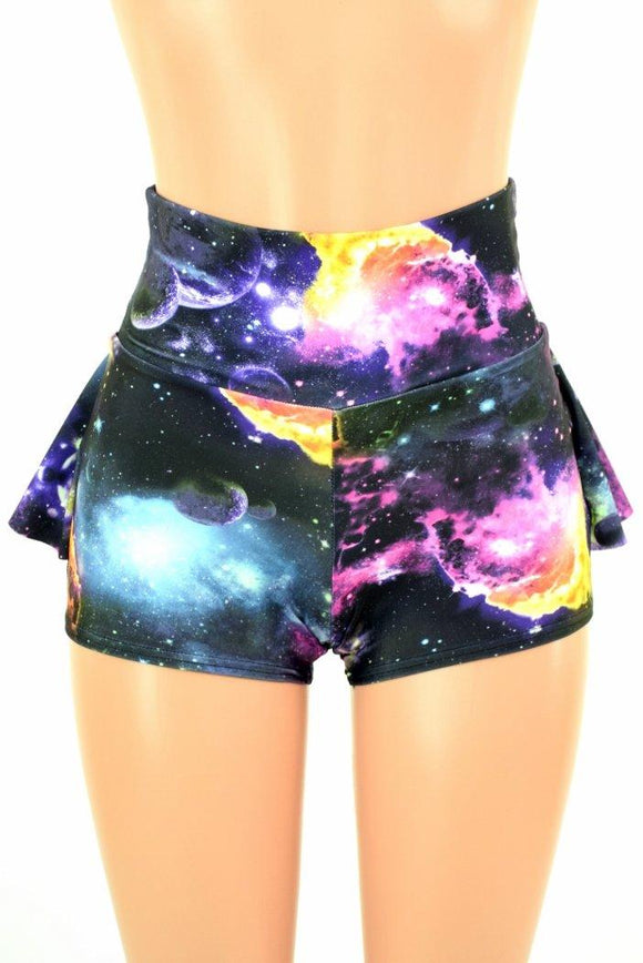 Galaxy Ruffle Rump Shorts - Coquetry Clothing