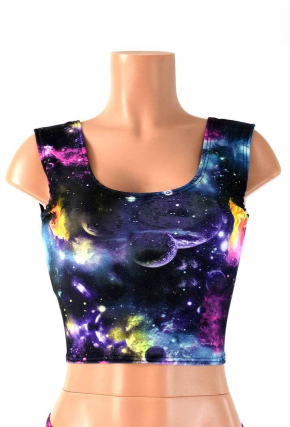 Galaxy Tank Crop Top - Coquetry Clothing