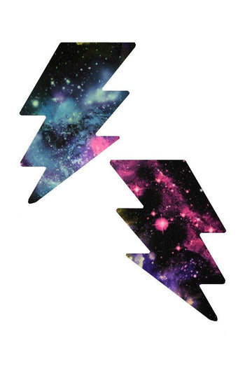 Galaxy UV Bolt Pasties - Coquetry Clothing