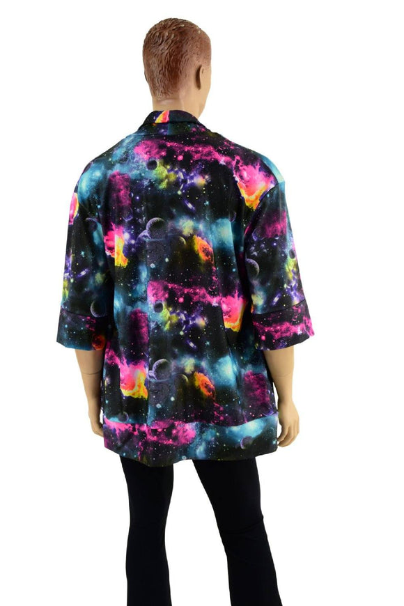 Galaxy UV Glow Short Sleeve Not - A - Cardigan - Coquetry Clothing