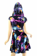 Galaxy Zipper Front Skater Dress - Coquetry Clothing