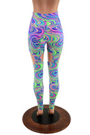 Garter Leggings with Back Pockets in Glow Worm - Coquetry Clothing