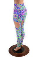 Garter Leggings with Back Pockets in Glow Worm - Coquetry Clothing