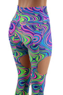 Garter Leggings with Back Pockets in Glow Worm - Coquetry Clothing