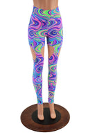 Garter Leggings with Back Pockets in Glow Worm - Coquetry Clothing