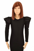 Girls Black Puffed Sleeve Gown - Coquetry Clothing
