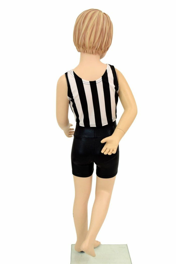 Girls Black & White Shorts & Top Set - Coquetry Clothing