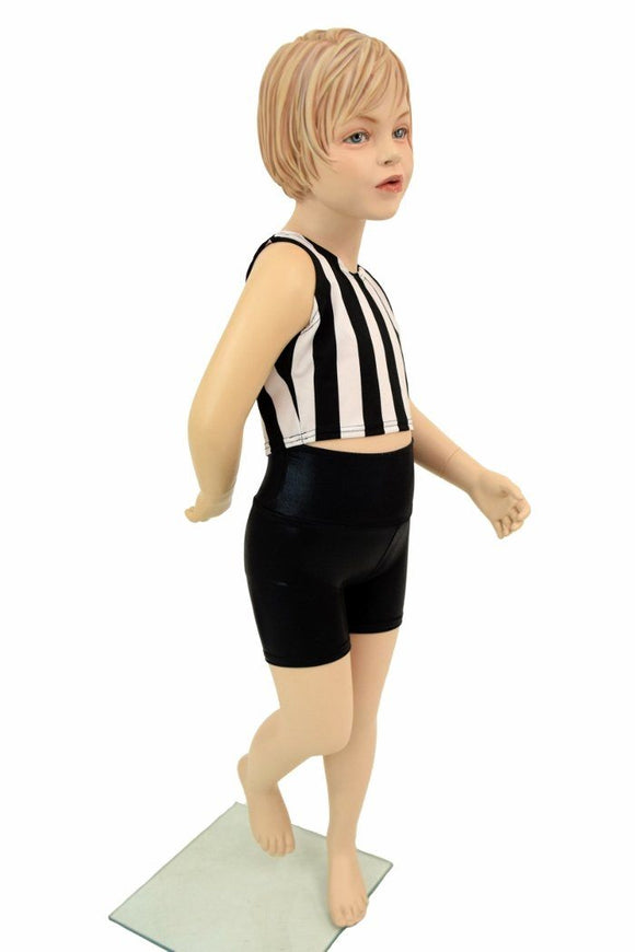 Girls Black & White Shorts & Top Set - Coquetry Clothing