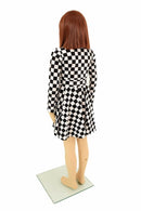 Girls Black & White Skater Dress - Coquetry Clothing