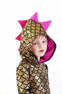 Girls Dragon Hooded Skater Dress - 3