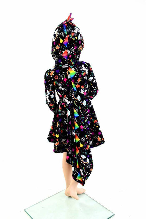 Girls Dragon Tail Skater Dress - Coquetry Clothing