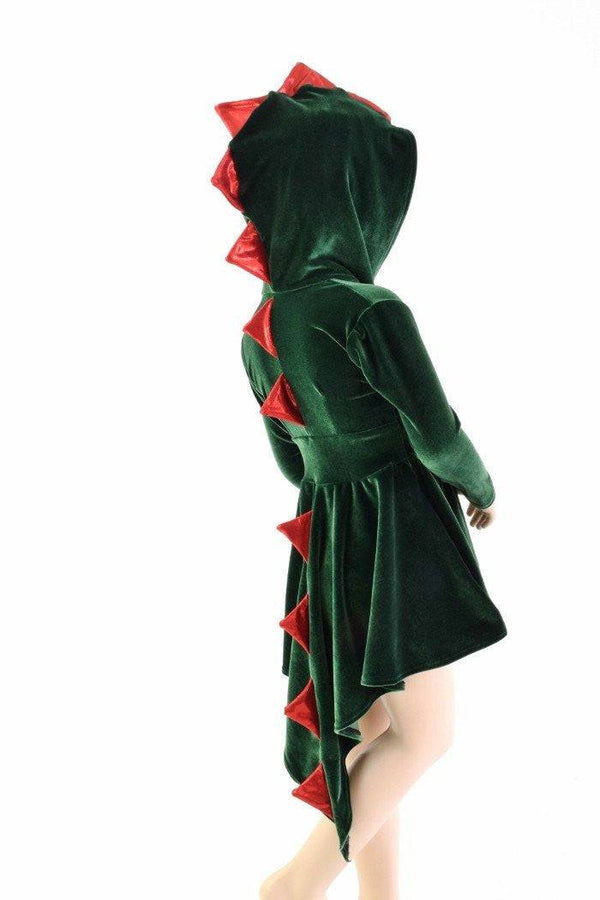 Girls Dragon Tail Skater Dress - 3