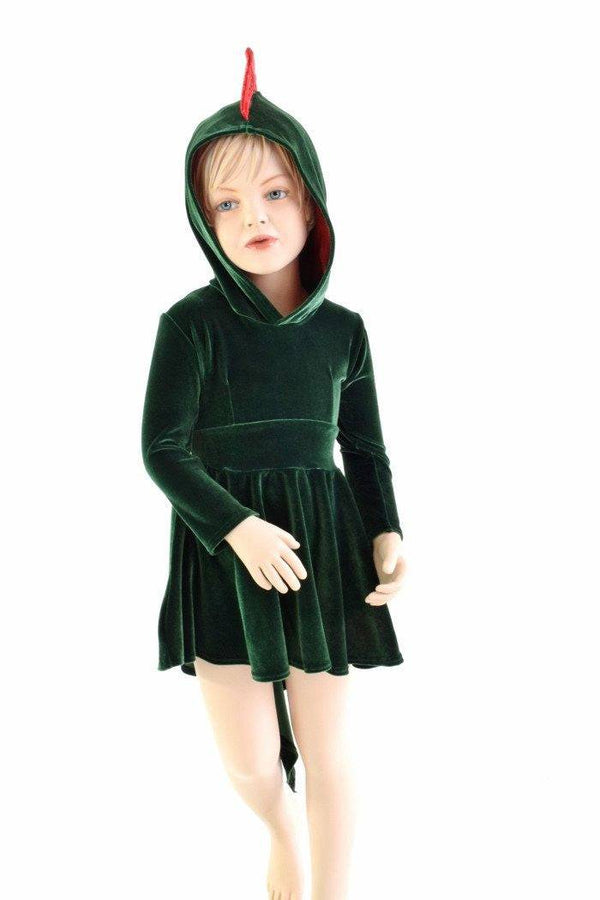 Girls Dragon Tail Skater Dress - 5