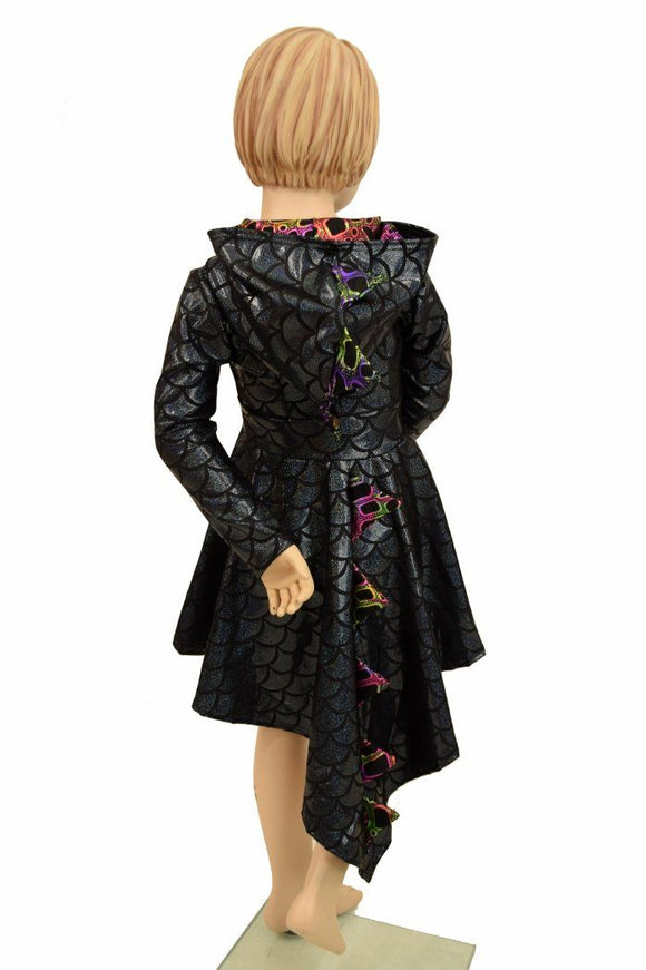 Girls Dragon Tail Skater Dress - Coquetry Clothing