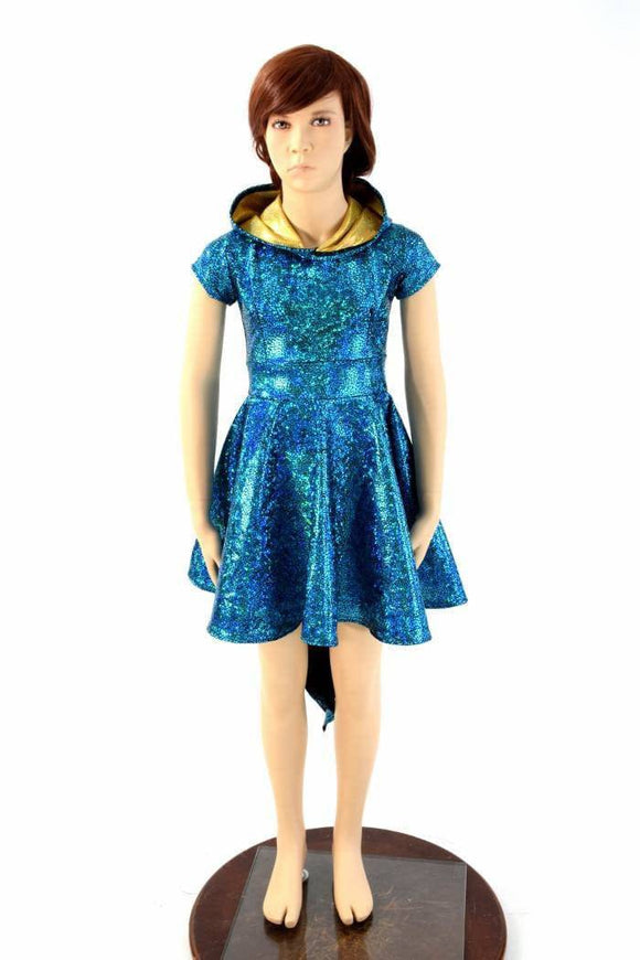 Girls Dragon Tail Skater Dress - Coquetry Clothing