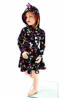 Girls Dragon Tail Skater Dress - Coquetry Clothing