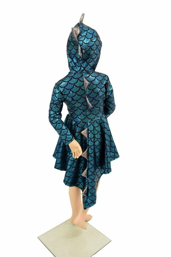 Girls Dragon Tail Skater Dress - Coquetry Clothing