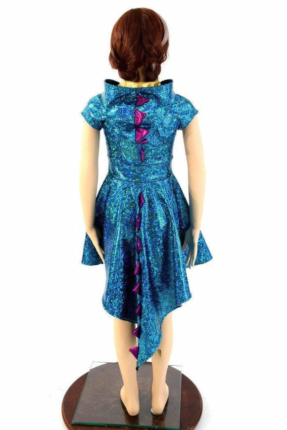 Girls Dragon Tail Skater Dress - Coquetry Clothing