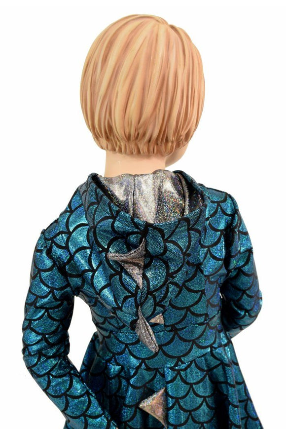 Girls Dragon Tail Skater Dress - Coquetry Clothing