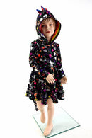 Girls Dragon Tail Skater Dress - Coquetry Clothing