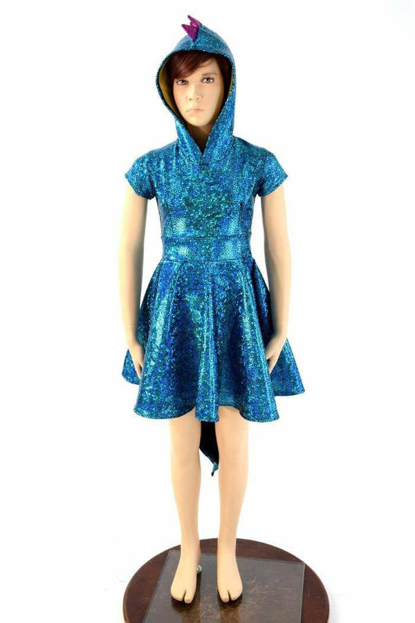 Girls Dragon Tail Skater Dress - 7