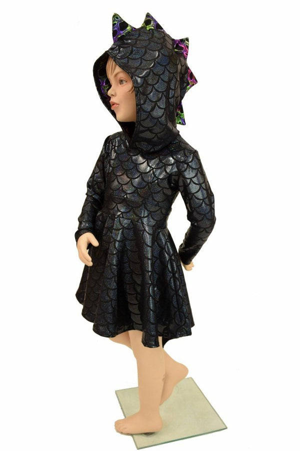 Girls Dragon Tail Skater Dress - 5