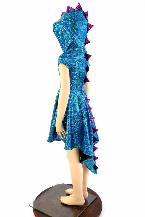Girls Dragon Tail Skater Dress - 3