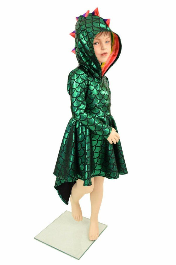 Ready to Ship Girls Dragon Tail Skater Dress - 3