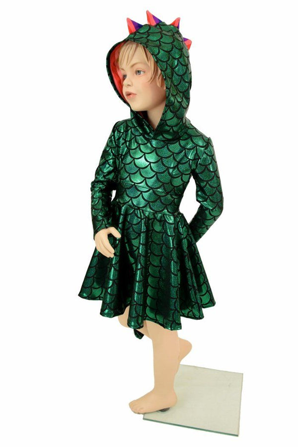 Ready to Ship Girls Dragon Tail Skater Dress - 7