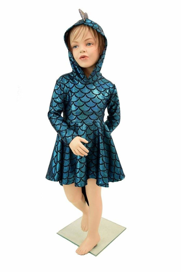Girls Dragon Tail Skater Dress - 2