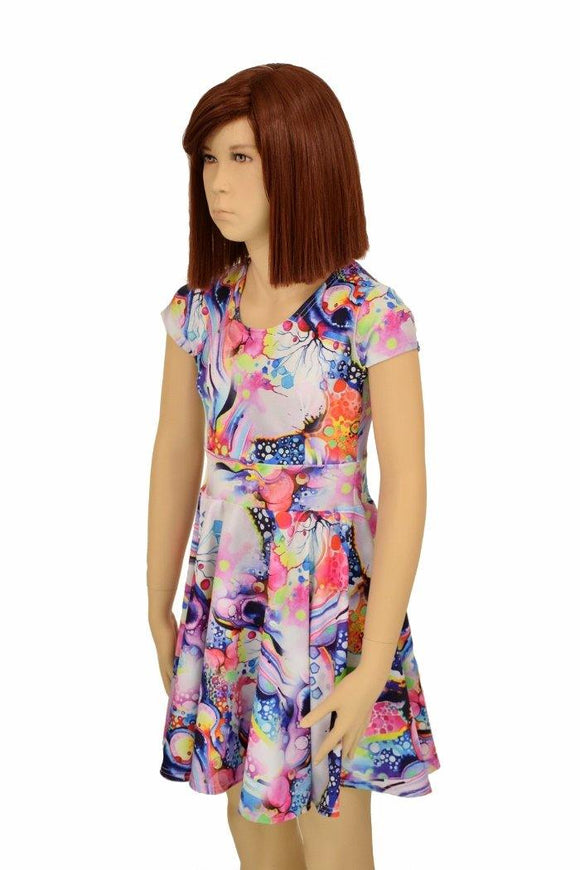 Girls Dreamscape Skater Dress - Coquetry Clothing