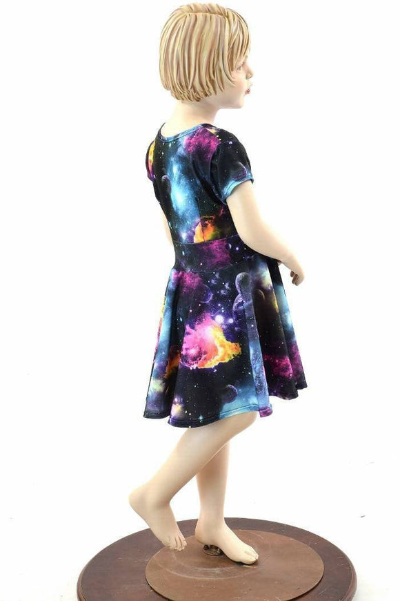 Girls Galaxy Skater Dress - Coquetry Clothing