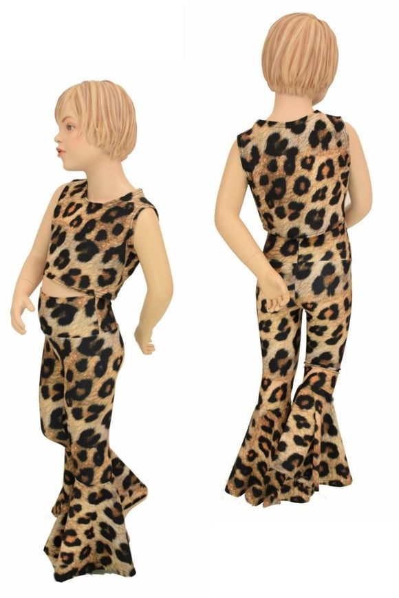 Girls Leopard Flares & Top Set - Coquetry Clothing