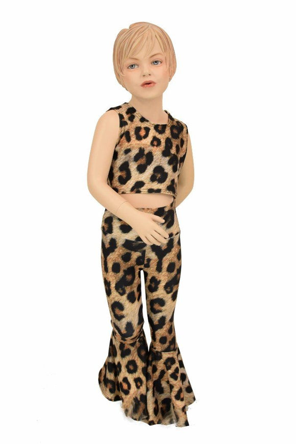 Girls Leopard Flares & Top Set - Coquetry Clothing
