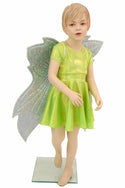 Girls Lime Skater Dress (+Fairy Wings!) - 2