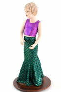 Girls Mermaid Skirt & Top Set - 4