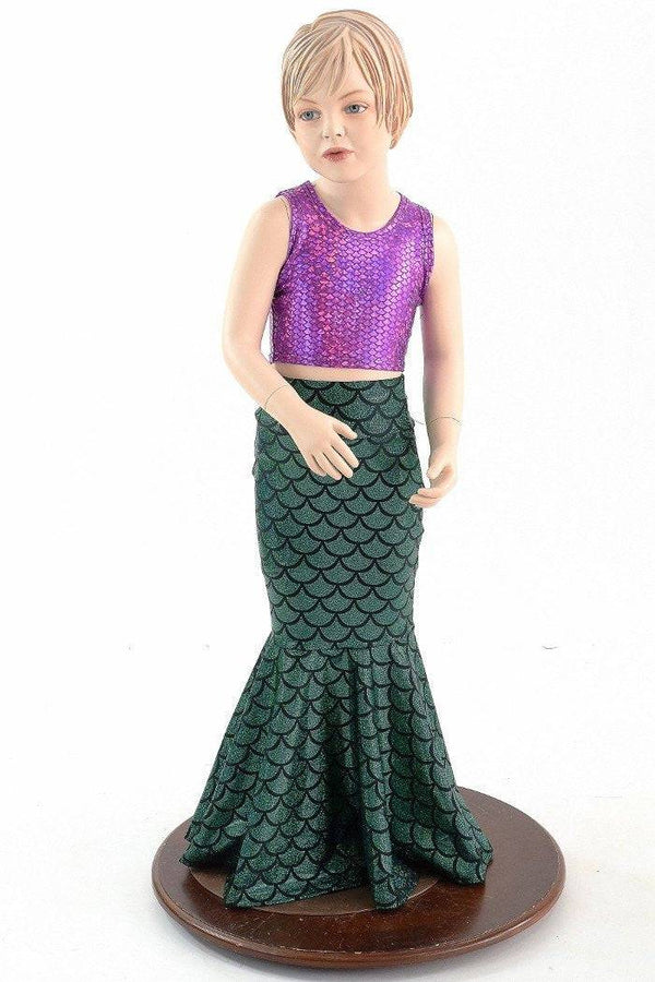 Girls Mermaid Skirt & Top Set - 1