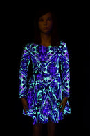 Girls Neon Melt Skater Dress - Coquetry Clothing