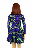 Girls Neon Melt Skater Dress - Coquetry Clothing