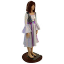 Girls Princess Gown with Trumpet Sleeves - Coquetry Clothing