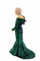 Girls Puddle Train Dragon Gown - Coquetry Clothing
