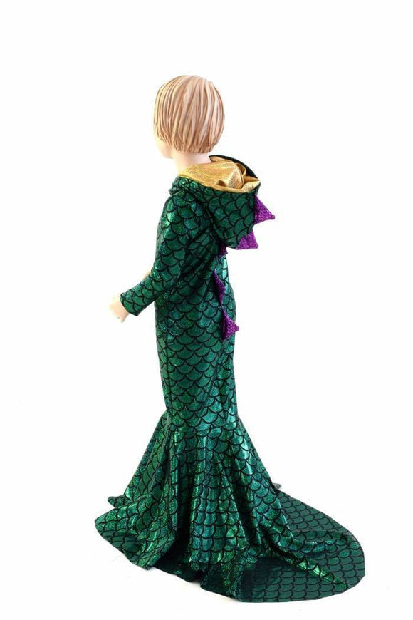 Girls Puddle Train Dragon Gown - Coquetry Clothing