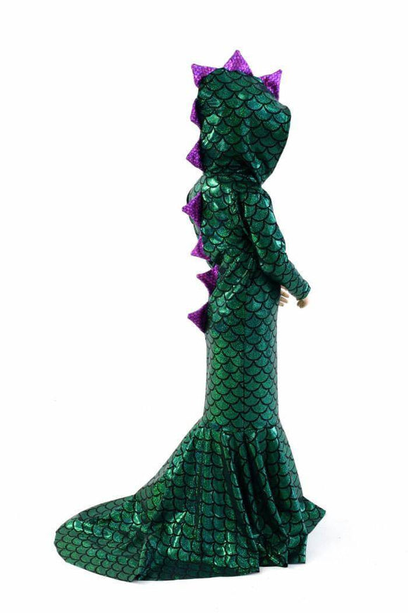 Girls Puddle Train Dragon Gown - Coquetry Clothing
