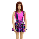 Girls Rainbow Leopard Suspender Skirt - Coquetry Clothing