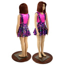 Girls Rainbow Leopard Suspender Skirt - Coquetry Clothing