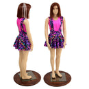 Girls Rainbow Leopard Suspender Skirt - Coquetry Clothing
