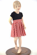 Girls Retro Minnie Skater Dress - Coquetry Clothing
